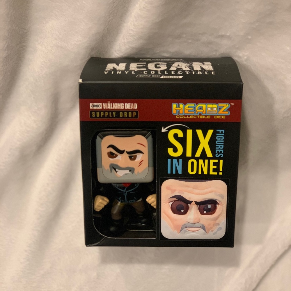 AMC The Walking Dead Supply Drop Negan HEADZ Collectible Dice Six Figures In One